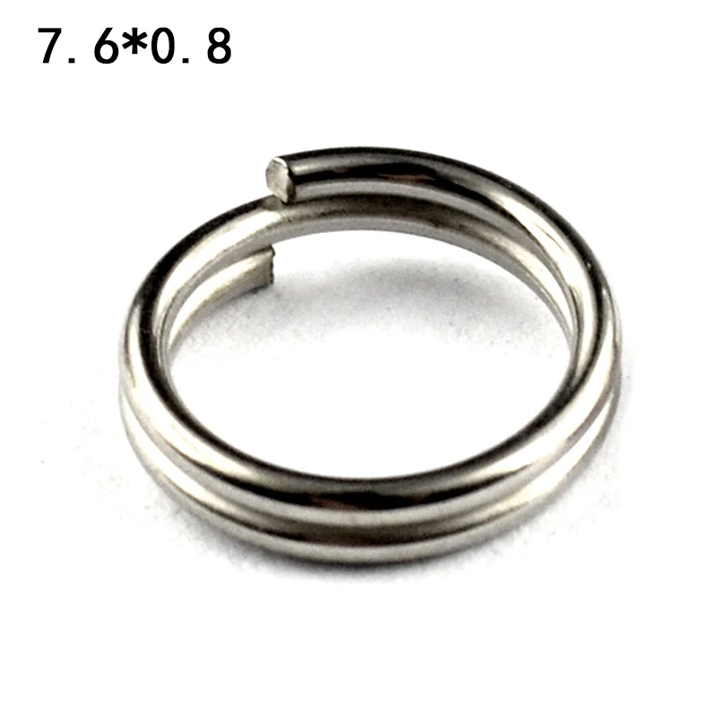 

50/100/200pcs Stainless Steel Sea Fishing Split Rings Round Lure Rig Jig Links