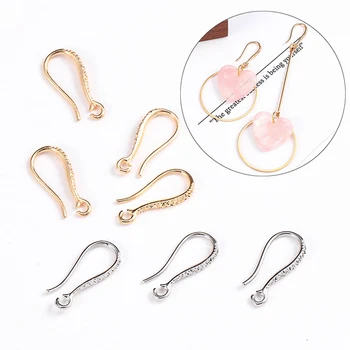 

Earrings Accessories For Women DIY Jewelry Making 10PCS/Pack 2020 New Arrival Golden Ear Hook Party Silver Unique Flower