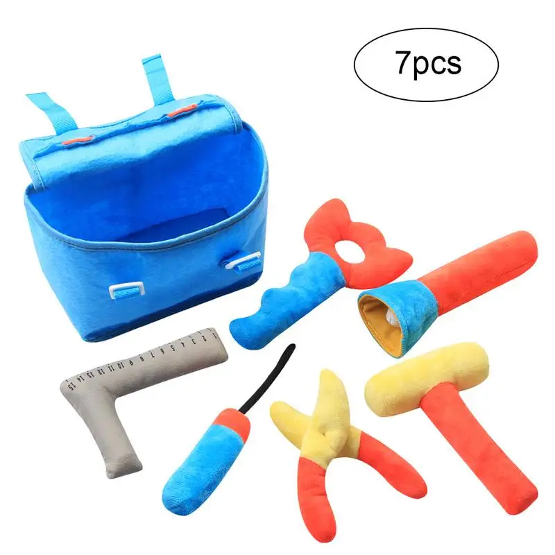 

7PCS Play House Repair Kit Filled Plush Toy Mini Storage Bag Birthday Gift House Repair Kit Filled Plush Toy Mini Storage Cute