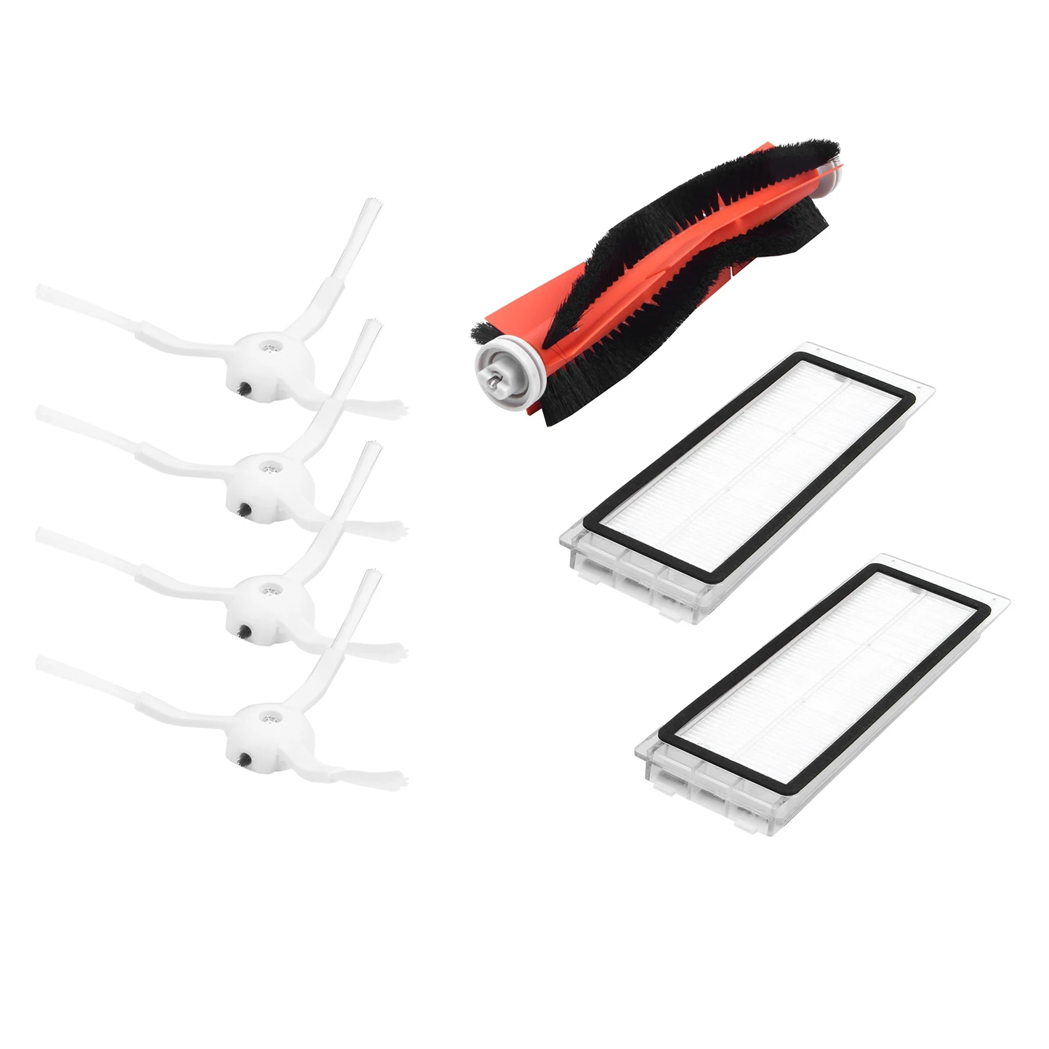

2PCS hepa filter+4PCS side brush+1PCS main brush Suitable for Xiaomi Mi Robot Vacuum Cleaner parts accessories