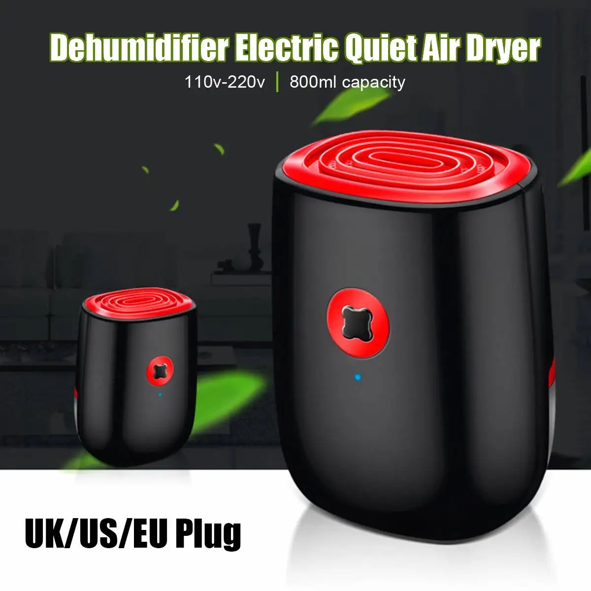 

800ml Electric Air Dehumidifier For Home 25W Mini Household Dehumidifier Portable Cleaning Device Air Dryer Moisture Absorber