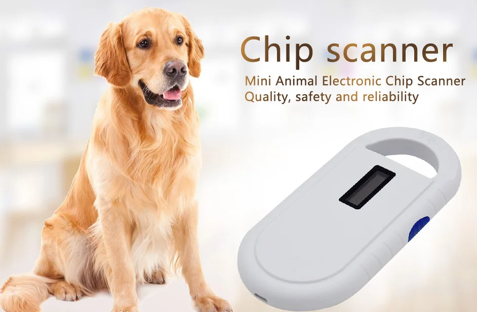 134.2 Khz FDX B Led Animal Chip Dog Reader Pet ID RFID Microchip
