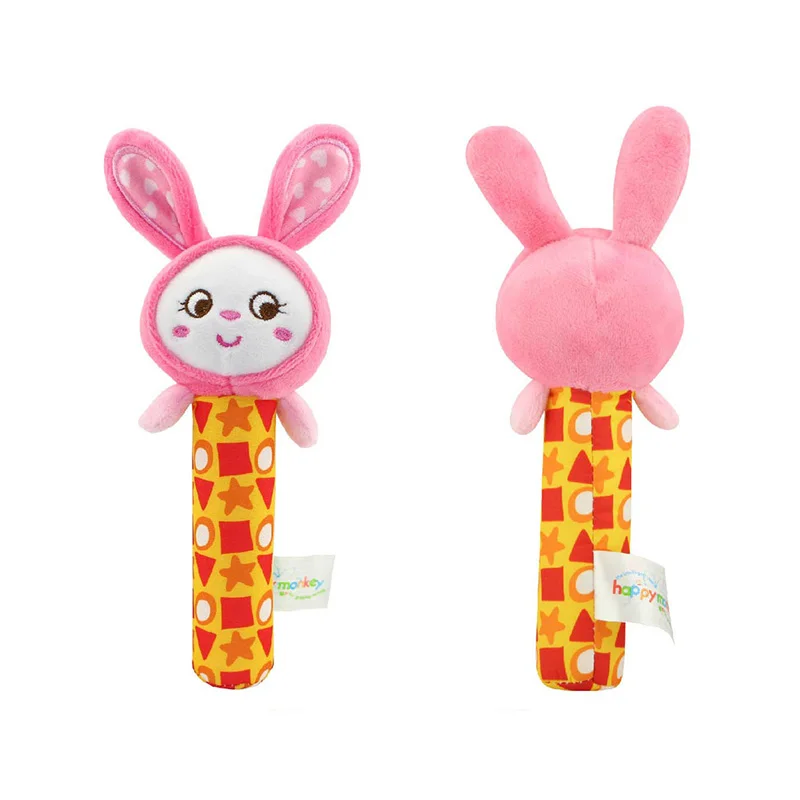 Happy Monkey Baby Plush Toy Newborn Infant Hand Rattle Mobile Bibi Stick Soft Doll Kid Toys YJS Dropship Happy Monkey Baby Plush Toy Newborn Infant Hand Rattle Mobile Bibi Stick Soft Doll Kid Toys YJS Dropship