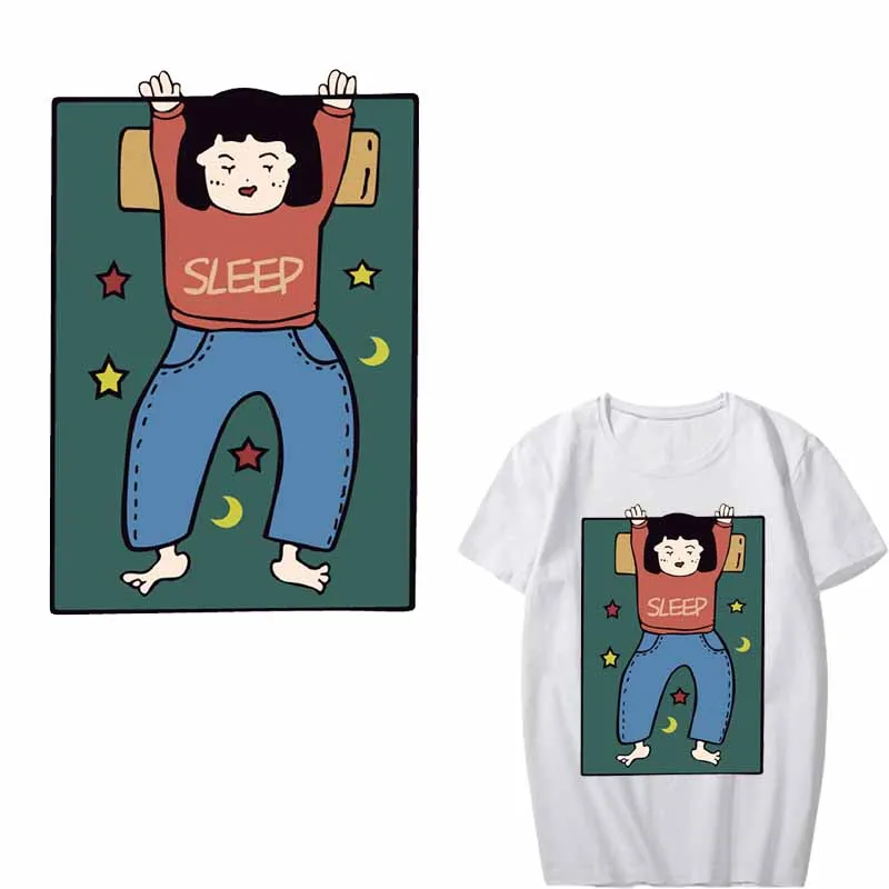 

Iron on Cartoon Patches for Clothing Heat Transfer Vinyl A-Level Washable Stickers on Clothes DIY Decoration Thermal Press