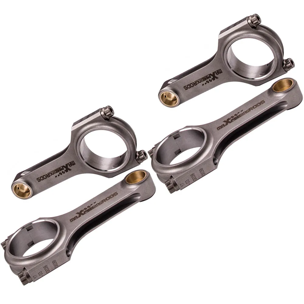 

H Beam 4340 EN24 Racing Connecting Rods Conrods Con Rod For VW 1.4T EA211 4pcs Genuine ARP 2000 3/8" bolts