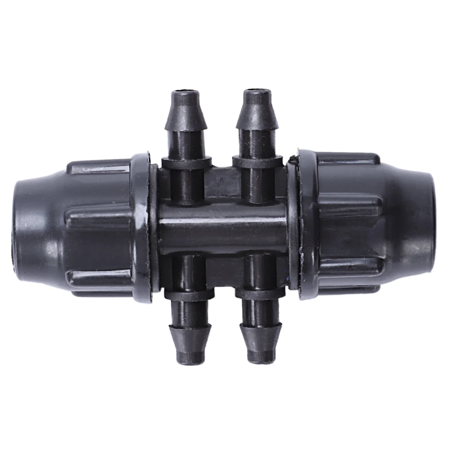 

SNNY-20 Pcs Drip Irrigator Garden Watering 8/11 Inch To 3/4 Inch Quick Hose Connector 6 Ways For Mini Irrigation Tubing Fittin
