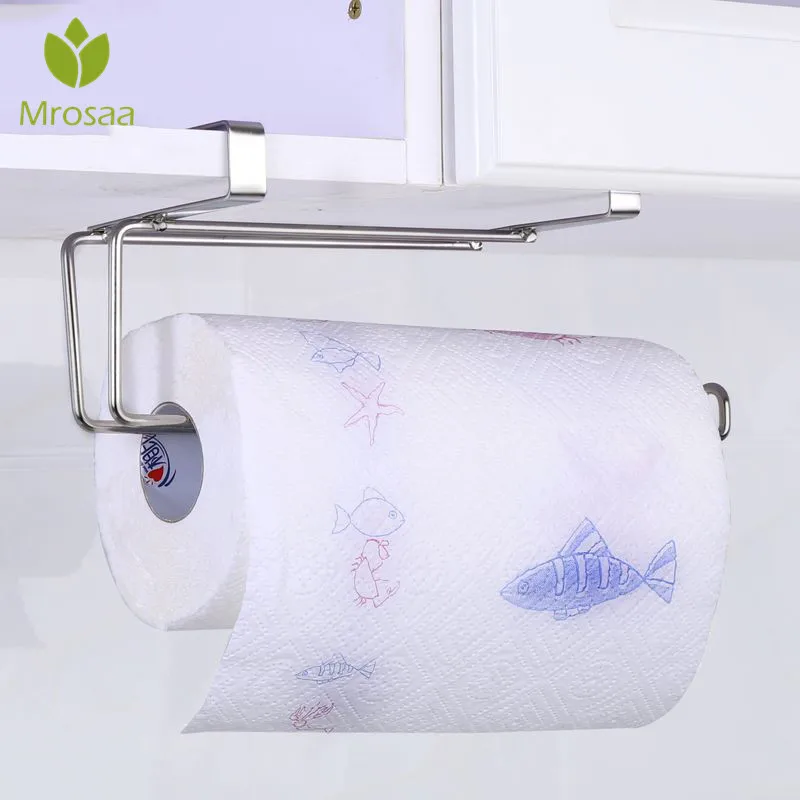 

Kitchen Paper Holder Hanger Tissue Roll Towel Rack Bathroom Toilet Sink Door Hanging Organizer Storage Hook Holder Rack
