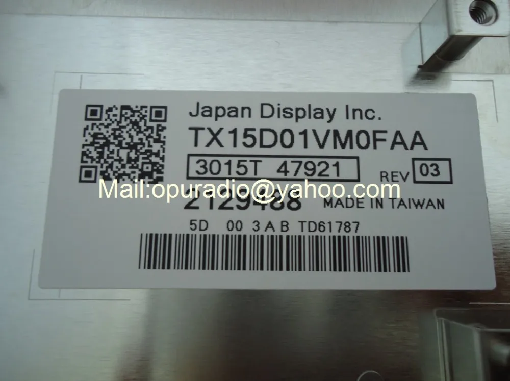 TX15D01VM0FAA Hitashi LCD display 2129488 for Mercedes C series screen'''