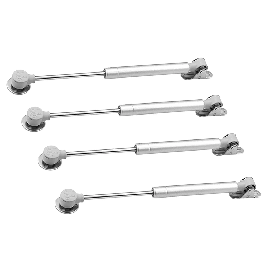 Buy 4Pcs Lift Up Lid Support Door Stay Piston Hinge Kitchen Cupboard Silver