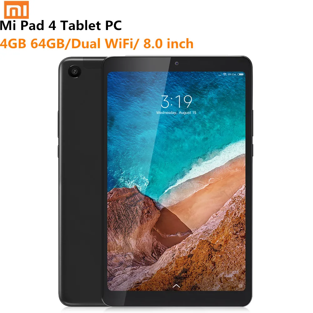 Xiaomi mi Pad 4 планшетный ПК 8 0 дюймов UI 9 Snapdragon 660 Восьмиядерный Гб 64 Двойная HD камера