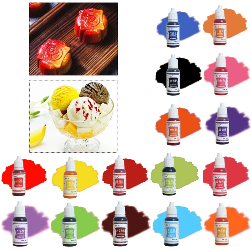 

Color Pigment Edible Cake 1PC Food Macaron Coloring Ingredients Cream 15ML Baking Cake Edible Pigment Fondant