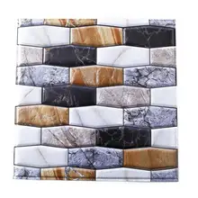 5 шт. наклейка на настенную плитку самоклеющиеся задний план 3D стерео анти-наклейки против столкновения моделирование кирпич украшение для отеля и ресторана