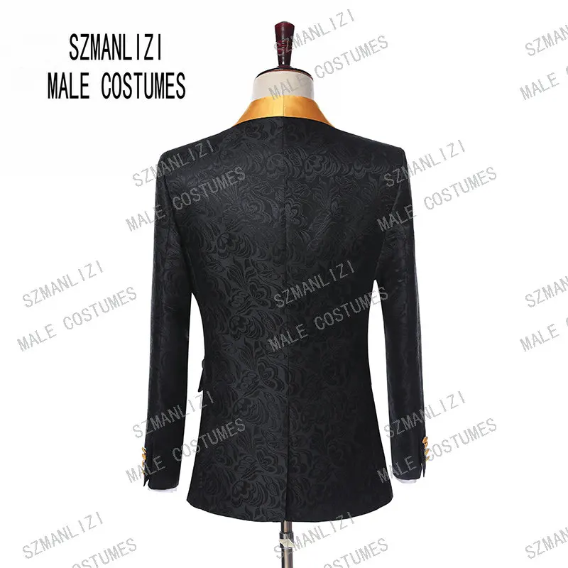 Groomsmen Formal Groom Party Suit Terno Slim Fit Mens Tuxedo Blazer Wedding Suits For Men Bridegroom 3 Pieces