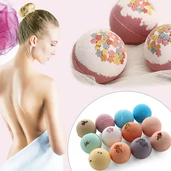 

12 PCS Bath Salt Ball Bubble Bathing Ball With Pleasant Flavor Soften Cuticle Relieve Fatigue Skin Moisturizing For Traveling