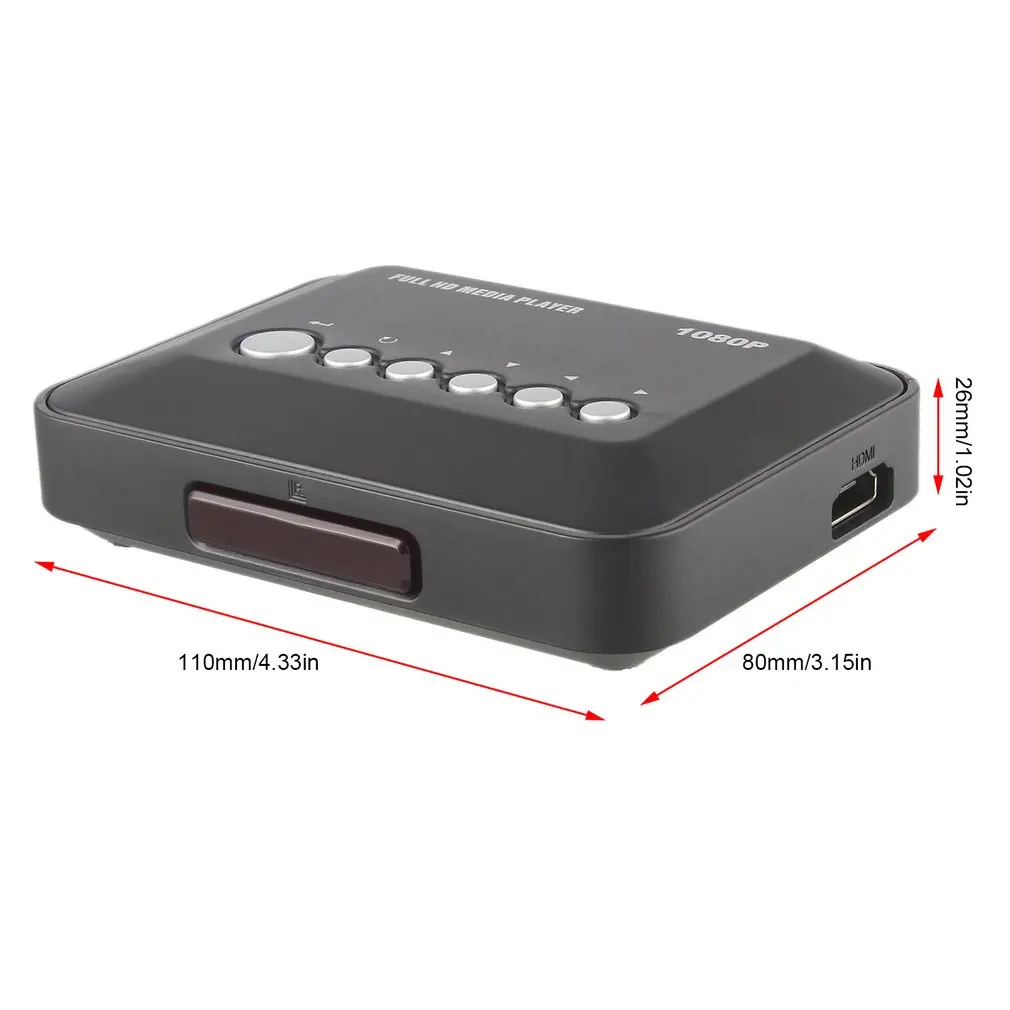 Мультимедийный плеер Kebidumei 1080P SD/MMC SD MMC RMVB MP3 мульти ТВ USB HDMI|Проигрыватели HDD| |