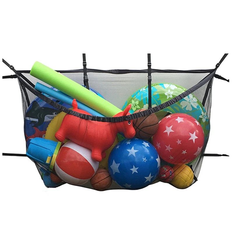 

Large-Capacity Swimming Pool Storage Bag Hook Net Bag Football Basketball Children'S Inflatable Toys Sundries Storage Mesh Bag