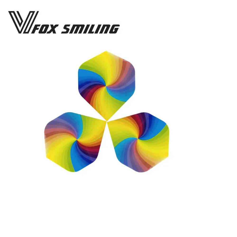 

Fox Smiling 6/30pcs Colorful Dart Flights Nice Darts Wing Tail Dart Accessories
