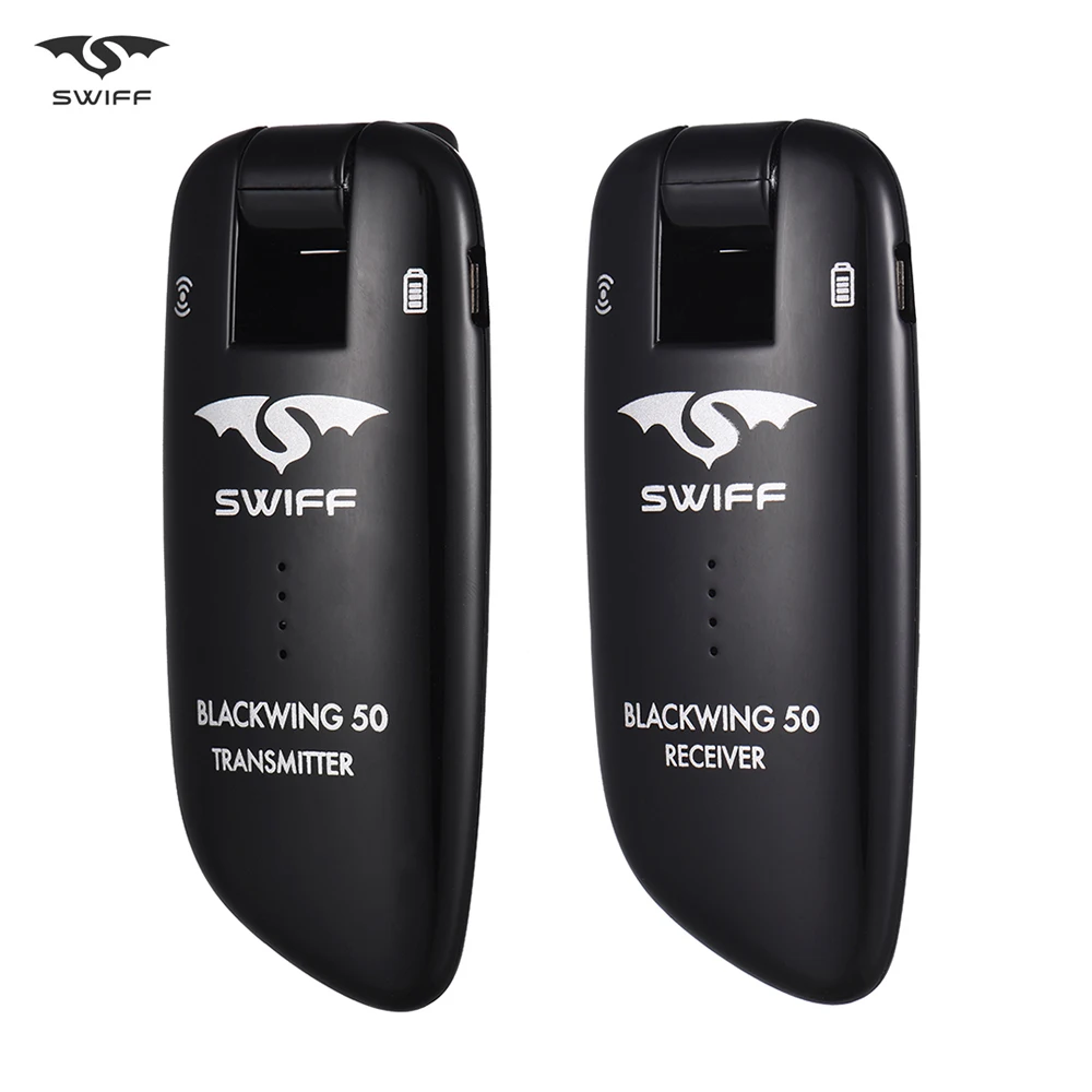 

SWIFF WS-50 UHF Digital Guitar Wireless System Transmitter Receiver 50M Transmission Built-in Battery for Electric Guitar Bass