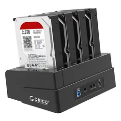 ORICO 6648US3 4-отделения в HDD док-станция USB 3,0 2,5/3,5 дюймов SATA внешний жесткий диск док-станцию жёсткого диска в автономном режиме с настраиваемым