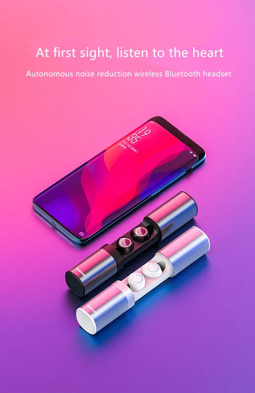 Smart one button Siri Bluetooth Earphones Wireless earphone Bluetooth 5.0 Earbuds Touch control headset for all smart phone