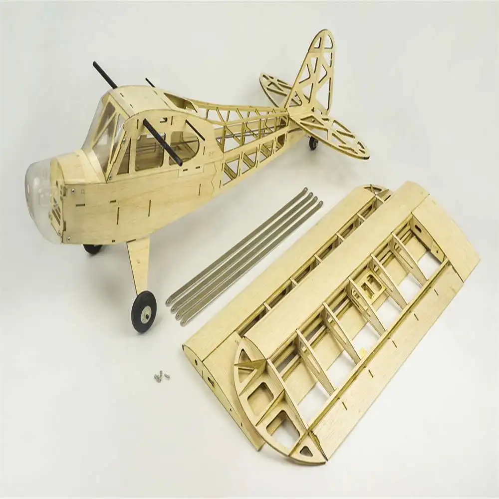 Оригинальная трубка J3 Cub 1 2 м 1200 мм разлетающая Крыла Деревянная лазерная резка