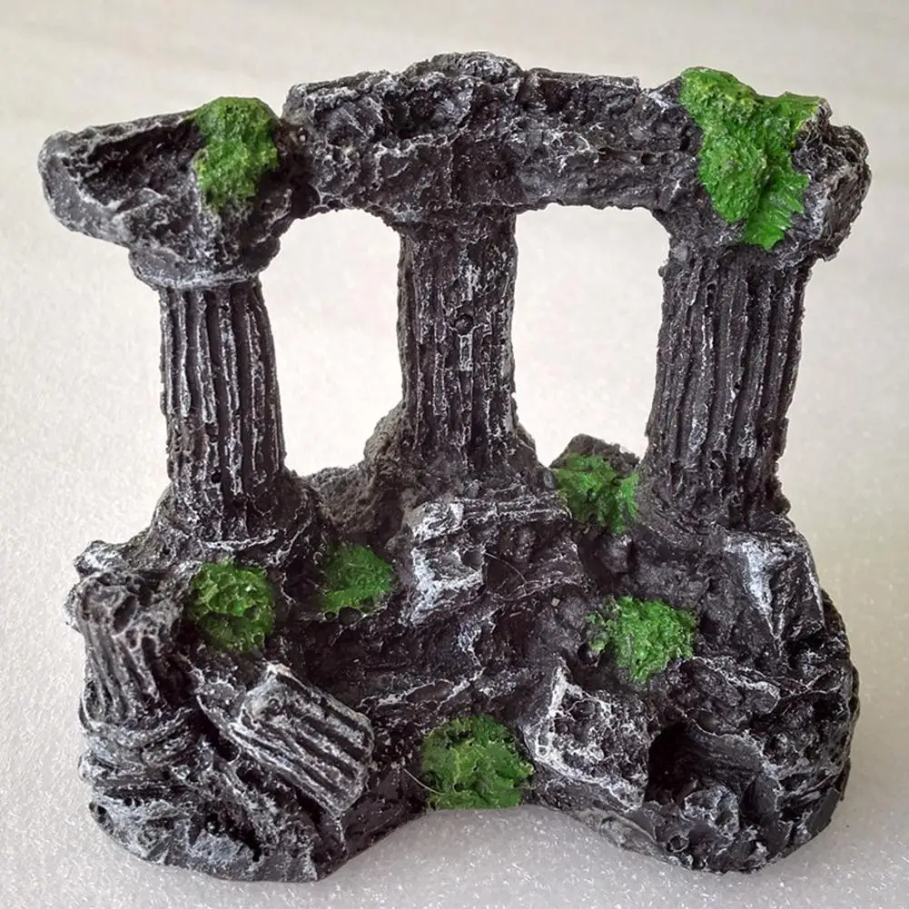 

Simulate Resin Roman Column Fishhole Ornament for Aquarium Fish Tank