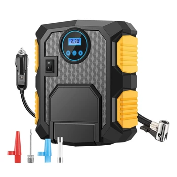 

150PSI Air Compressor Car Tire Inflator Built-in LED Light Portable Inflatable Pump for Car Motorcycles Bicycles DC 12V