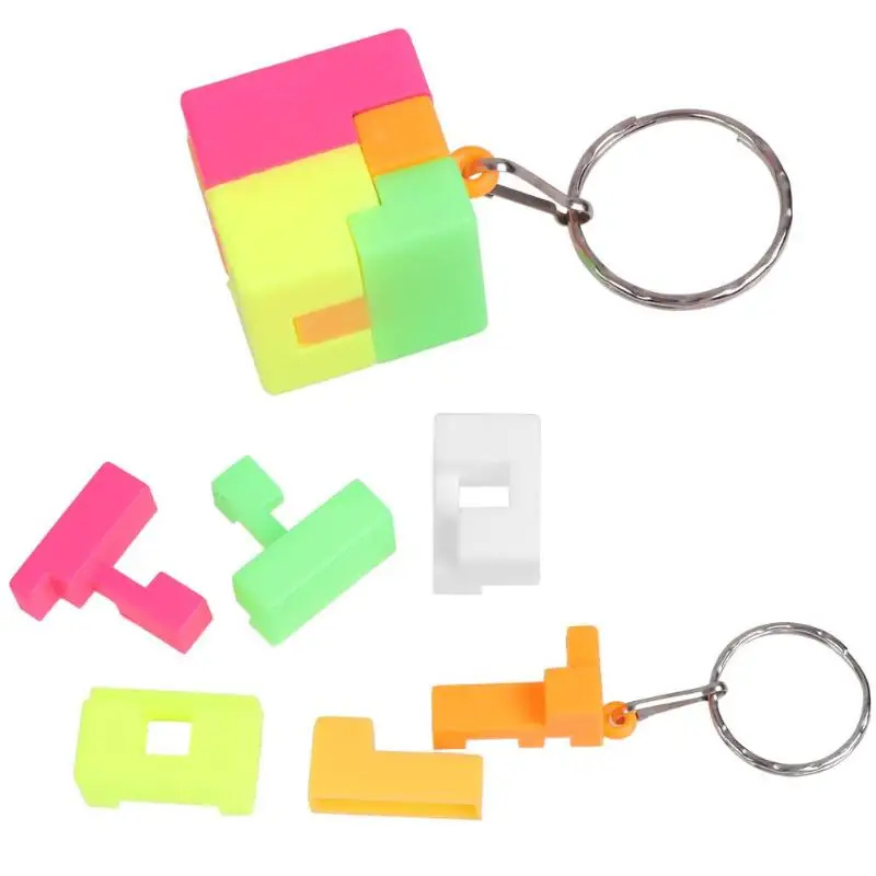 

1PC Children DIY Mini Magic Cube Speed Puzzles Kids Learning Educational Toy with Keychain