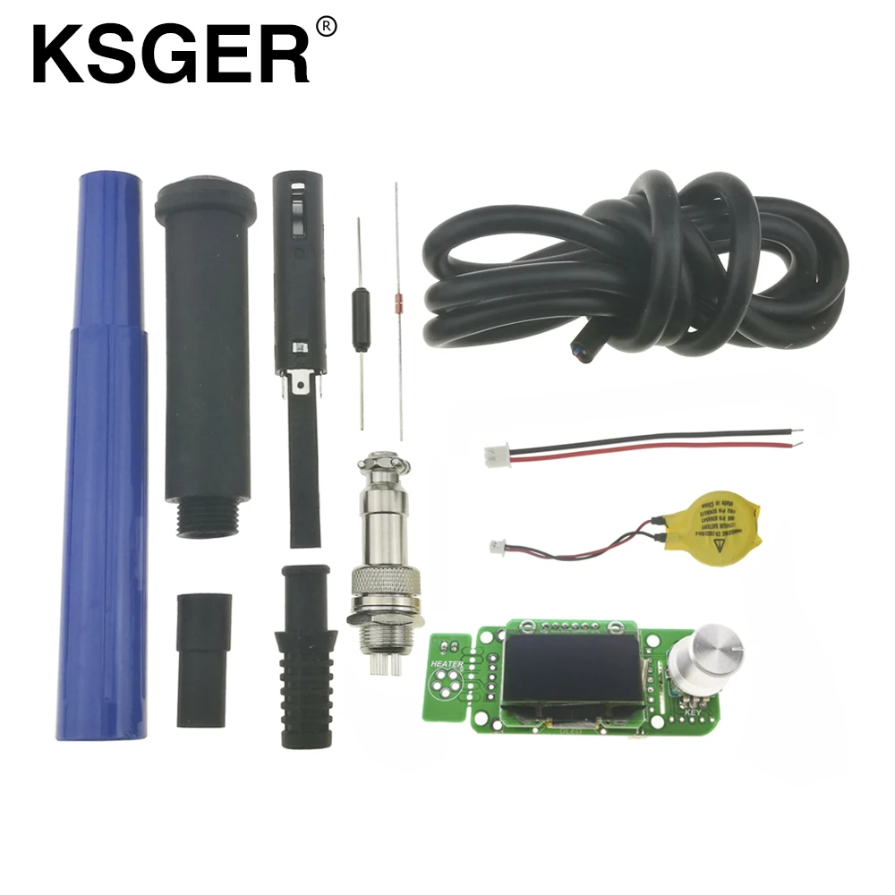 KSGER STM32 OLED версия V2.0 T12 контроллер паяльной станции с батареей 9501 набор паяльных ручек Электрические паяльники