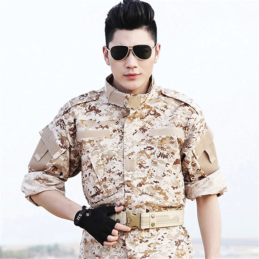 

9Color Men Army Tactical Military Uniform Camouflage Clothing Pant Outdoor Special Forces Soldier CS Combat Costumes