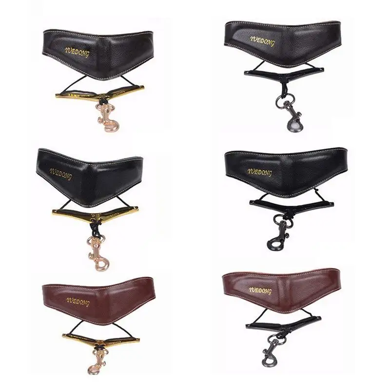 

High Quality Sax Saxophone Genuine Leather Neck Release Strap Tenor/Soprano/Alto Sax Neck Strap Harness Saxophone Strap