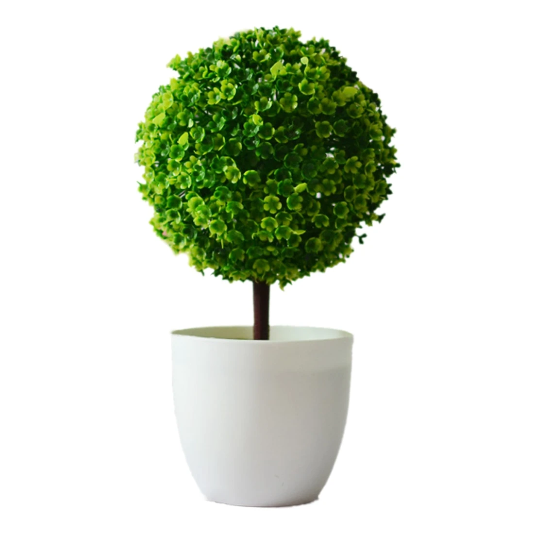 

Artificial plants ball bonsai can washes decorative green plants for home decoration( plants+vase)