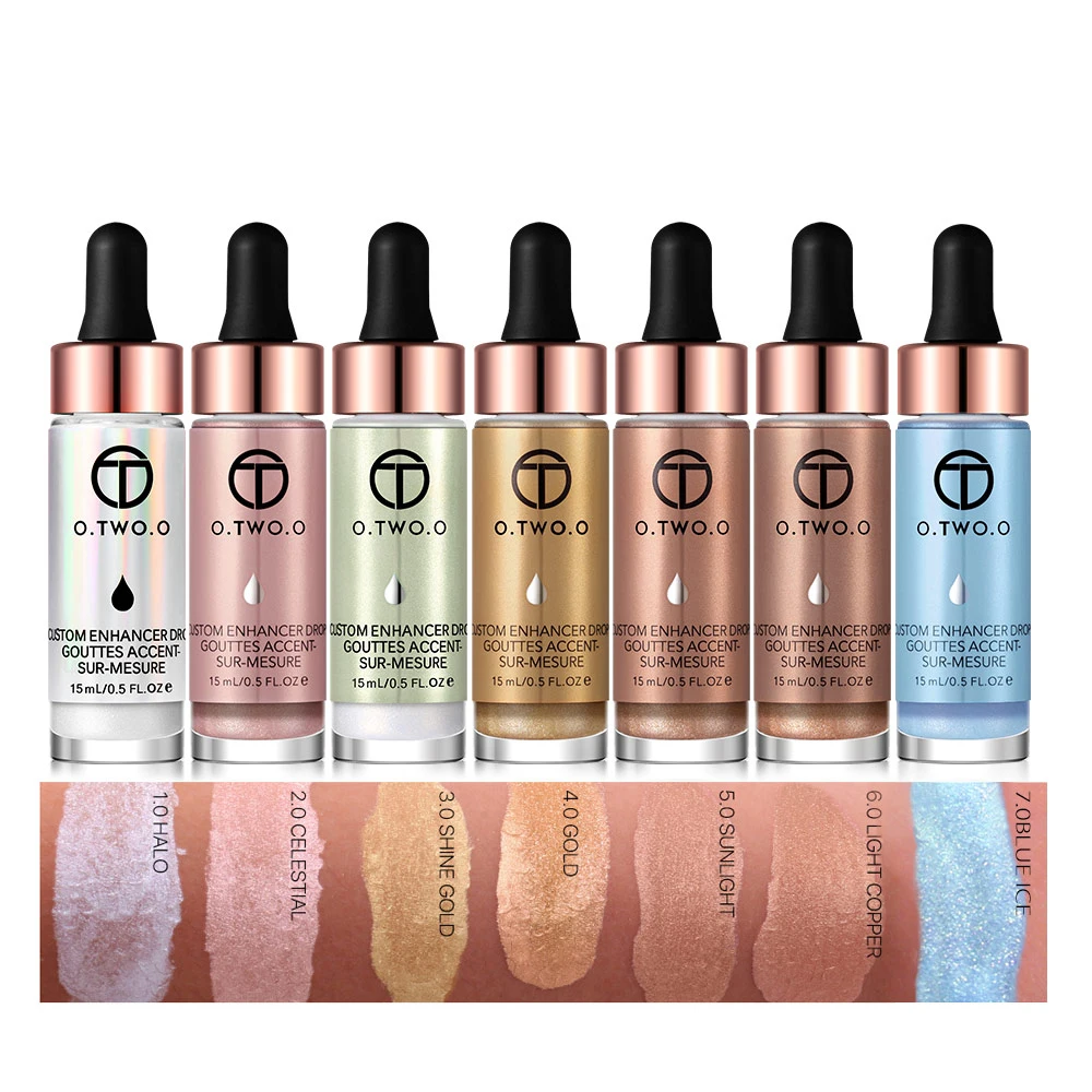 

Profession 3D Liquid Highlighter Make Up Body Illuminator For Face 6 Colors Highlighter Bronzer Contour Glow Shimmer Cosmetic