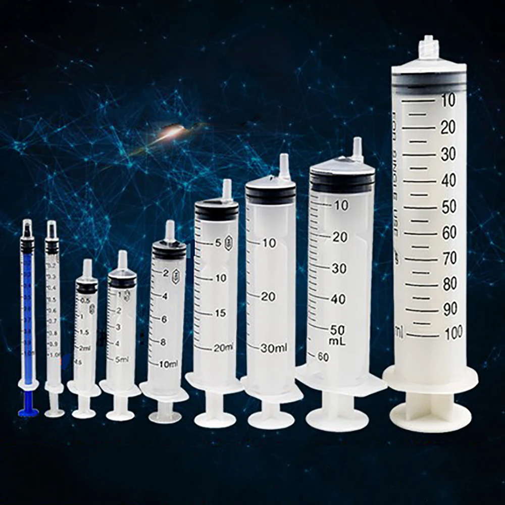 50pcs Syringe Mixed Size 1ml 2ml 2 5ml 5ml 10ml Individual 
