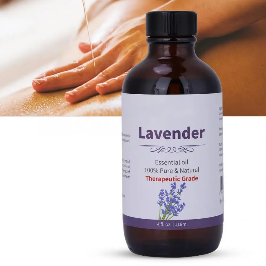 

118ml Lavender Oil Aromatherapy Essential Oils For Facial Moisturizer Body Massage