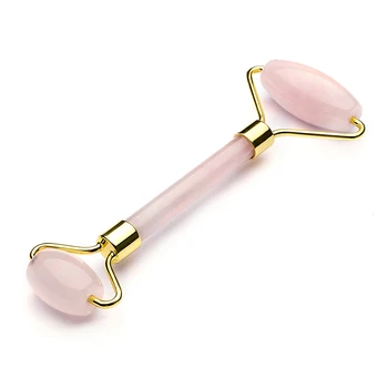 

Jade Roller for Face Scraping Massage Tool Set Skin Care Anti Aging Natural Rose Quartz Facial Slimming Roller