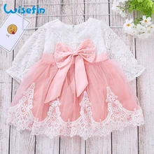 Kids Dresses for Girls Dress Tutu vestidos Baby Girl Clothes Princess Dress Bow Party Birthday Toddler Girls Lace Dress P30