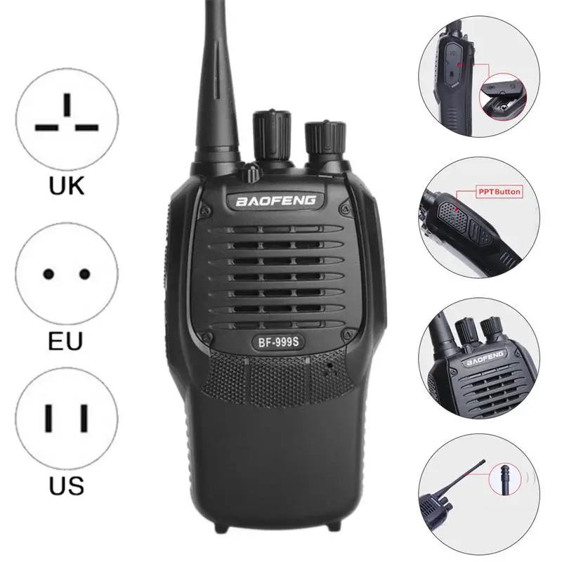BaoFeng Bf 999s рация 5 Вт 1800 мАч ручной двухсторонний радио Fm регулируемый цифровой