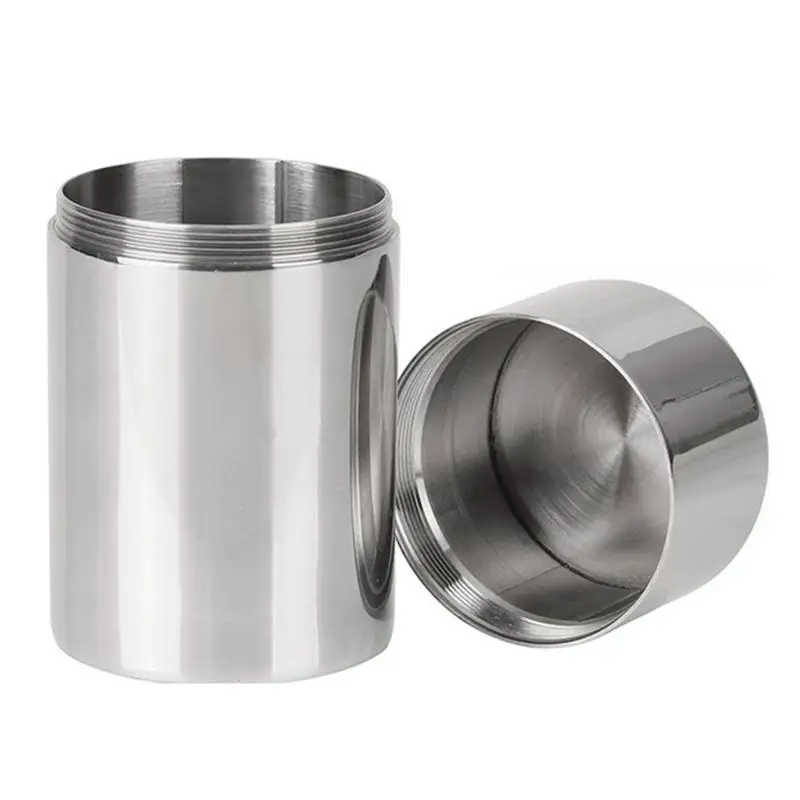 

304 stainless steel tea can Thickened portable storage bottle Travel portable small sealed box High quality and easy to clean