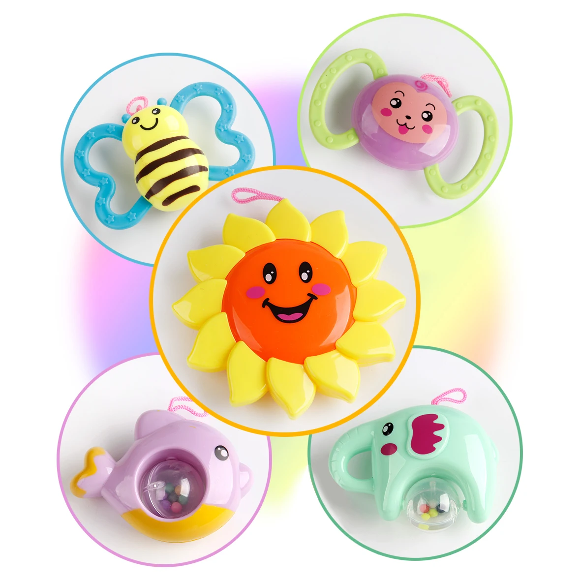 FBIL-детская погремушка, детские игрушки для 0-12 месяцев, детская кроватка, мобильная кровать, колокольчик с музыкой и небом, проекция звезд, детская игрушка для раннего обучения