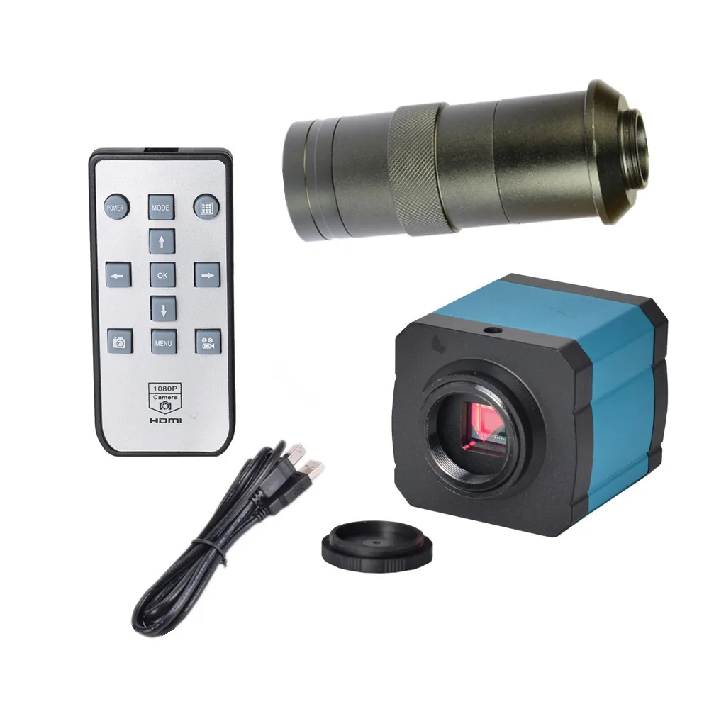 

14MP USB HD Industry Video Microscope Camera Digital Zoom 720p 60Hz Video Output + 100X C-mount Lens