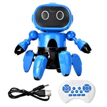 Радиоуправляемый игрушечный робот DIY Собранный Электрический музыкальный робот инфракрасное препятствие робот Робот Детская обучающая игрушка для детей подарок