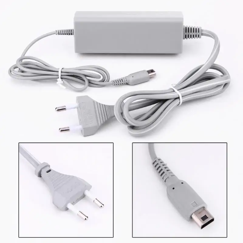 AC Power Adapter Game Supply Cord Cable Charger For WiiU Gamepad Controller EU Plug 100 - 240V | Компьютеры и офис
