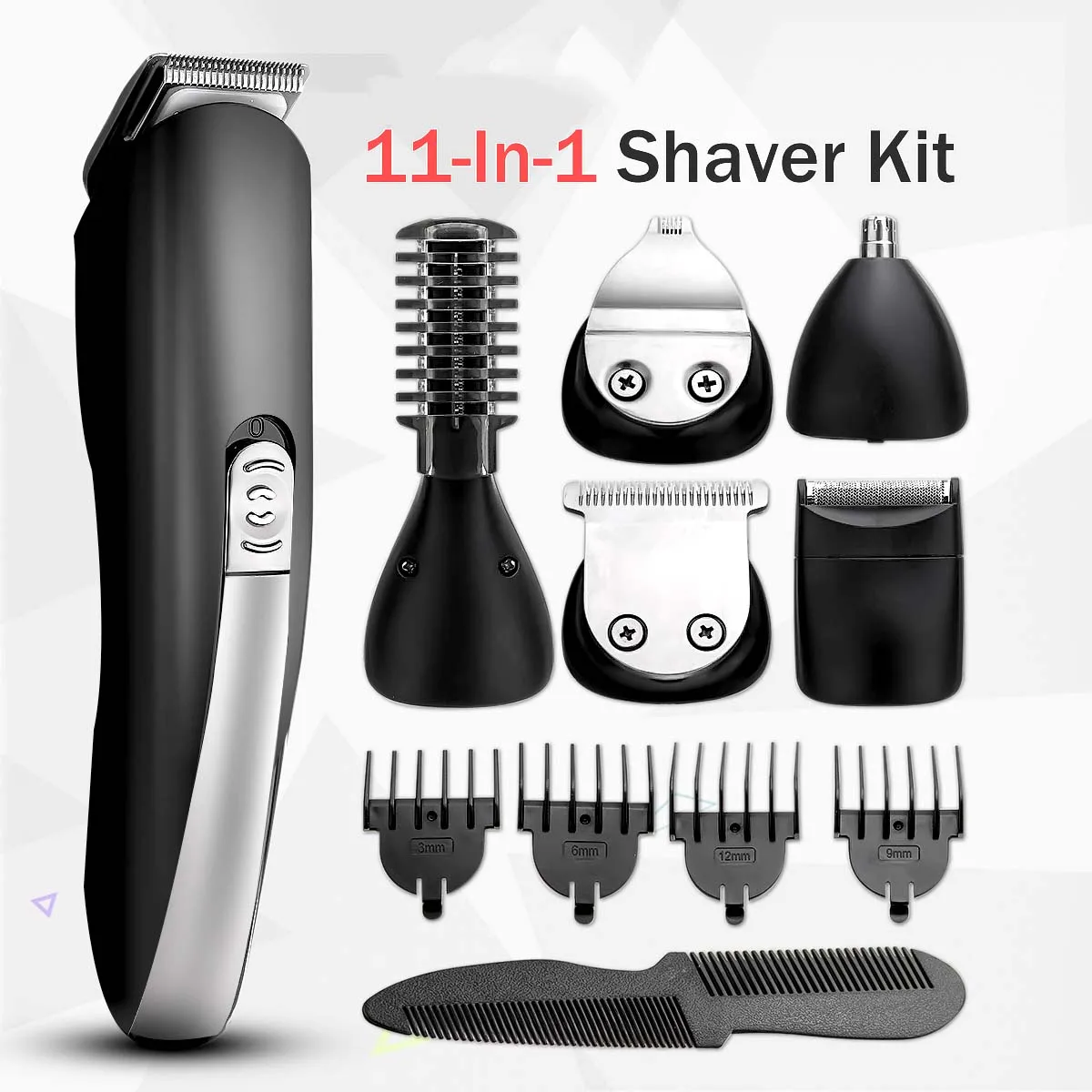 

Kemei 11 In 1 Multifunction Hair Clipper Shaver Set Rechargeable Hair Trimmer Electric Shaver Beard Trimmer Hair Cutting Machine