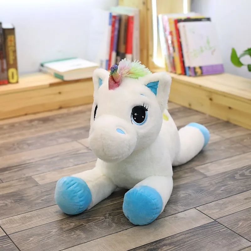 Cartoon Rainbow Unicorn Plush Doll Toys Cute Unicorn Stuffed Animals Plush Doll Unicorn Stuffed Animal Horse Children Baby Gift