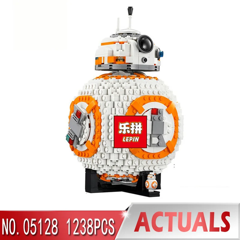 

Lepin 05128 Star-Wars BB8 Robot Set Genuine 1238Pcs Star Plan Legoinglys Series 75187 Set Building Blocks Bricks Toys for Boy