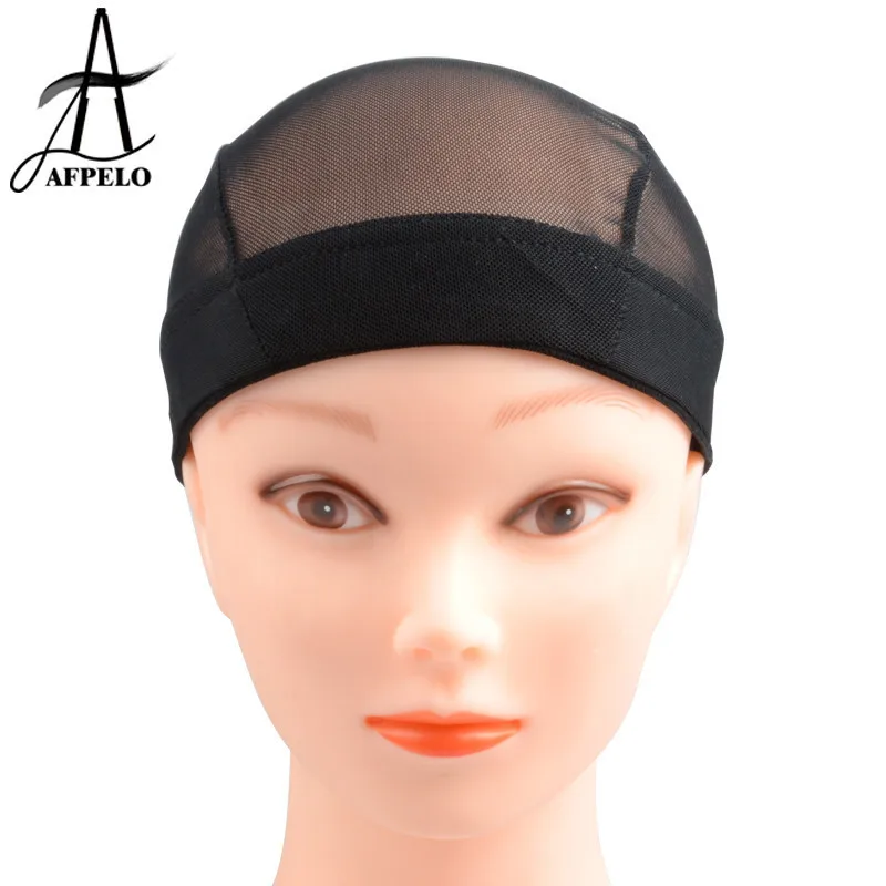 Wholesale 50pcs Dome Cap For Wig Making Breathable Wig Caps Black Color