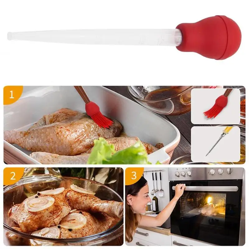 Силиконовые масла приправа насос Турция Бастер барбекю Бастер спринцовка кухонная посуда кухонный инструмент