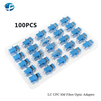 

100pcs/lot TYPE LC-UPC SM DX Fiber Optical Adaptor LC UPC connector Adaptor with 2 ports simplex