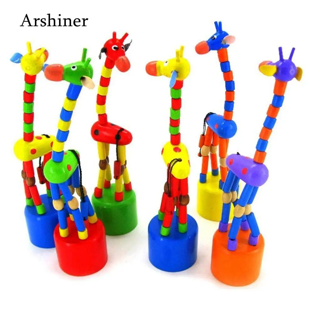 

Cartoon Old Developmental Rocking Children Years Giraffe Creative Cute Standing 3 Toy Animal Random